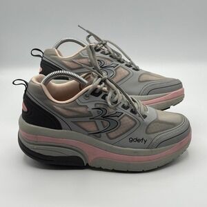 Gravity Defyer Walking Shoes Womens 8 Gray Pink VersoShock TB9022FGP-M Ergonomic
